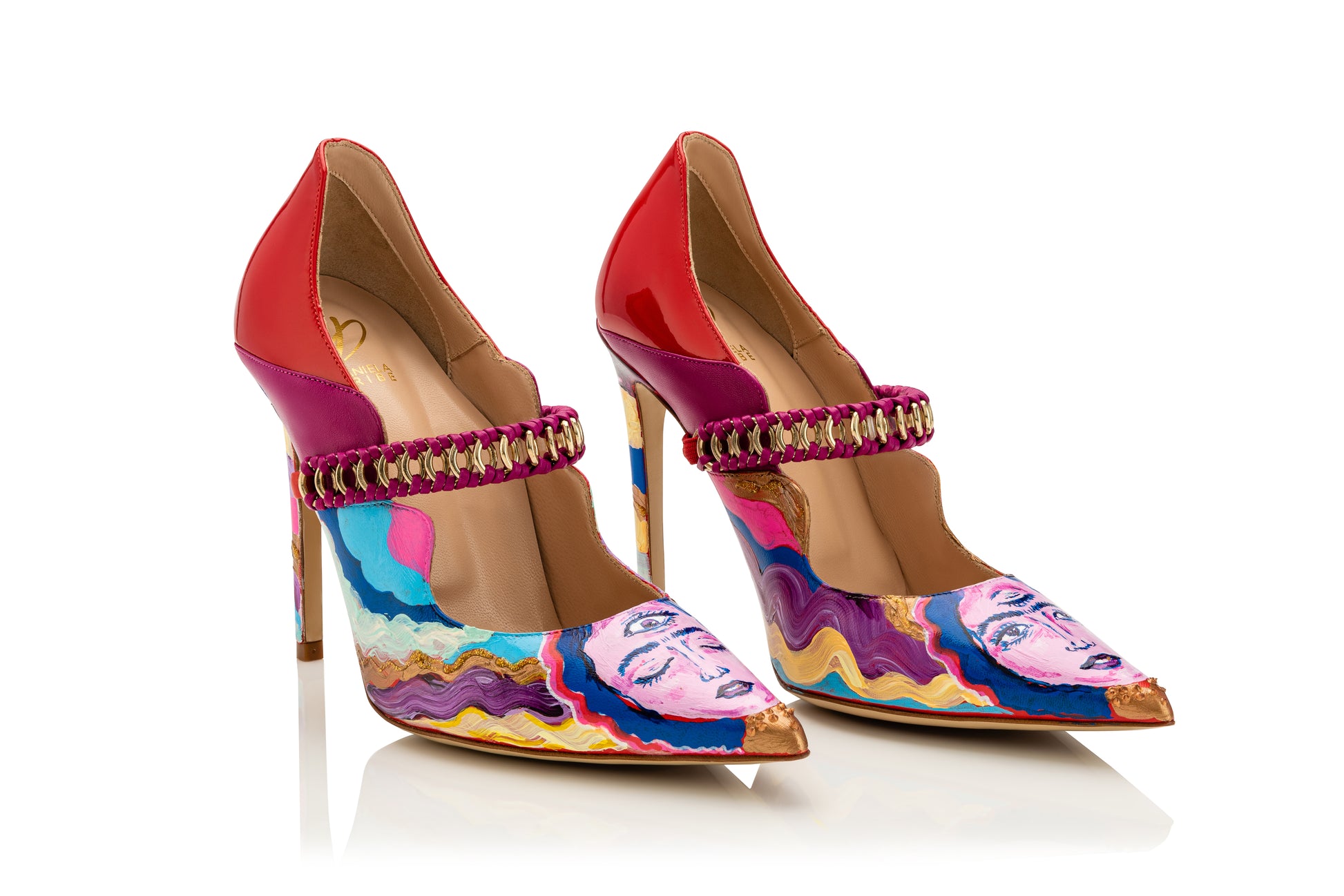 Hope Lamber, Nadya Lambreva Painted Shoes. Art Basel Week 2022